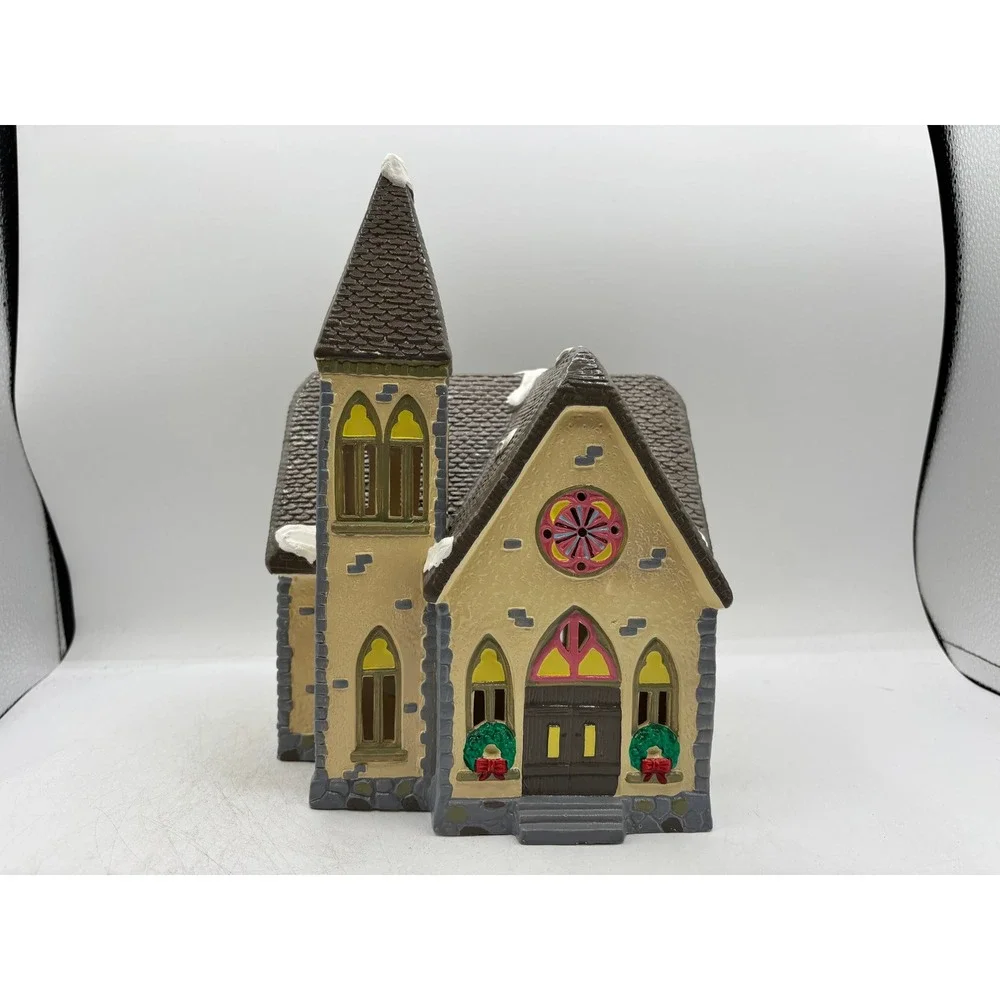 Department 56 1988 Vintage Original Snow Village Redeemer Church 5127-6 Retired